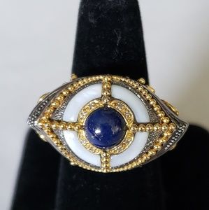 Lapis Evil Eye Ring